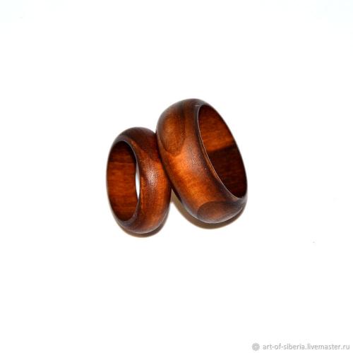 Деревянные кольца из дерева яблоня, размеры на заказ RG1