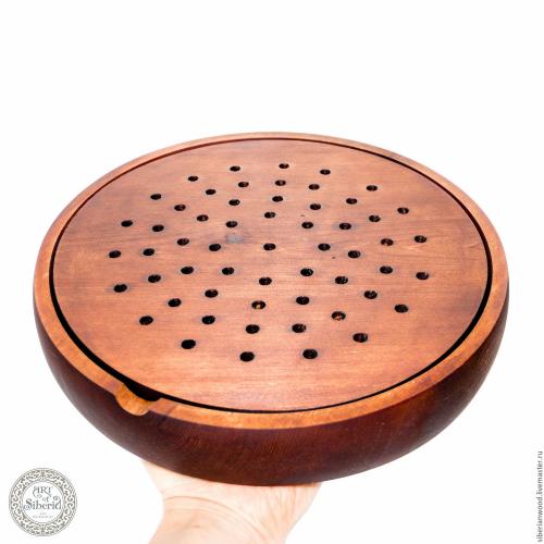 Деревянный чайный столик- чабань из древесины кедра. SN1