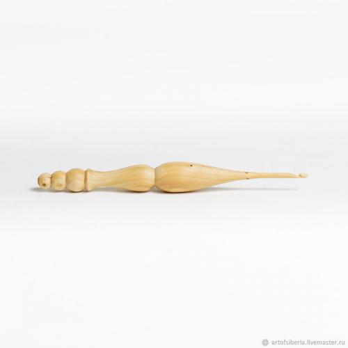 Деревянный крючок для вязания из древесины боярышника 3,25 мм. K69