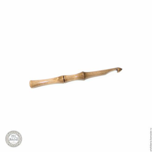Деревянный крючок для вязания из древесины березы 8 мм. K12