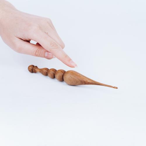 Деревянный крючок для вязания из древесины вяза (карагач) 2.5 мм. K223