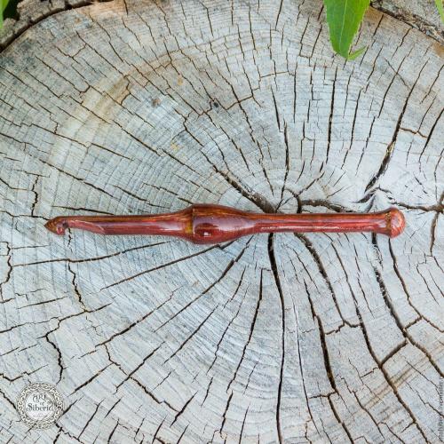 Деревянный крючок для вязания из древесины яблони 8,5 мм. K13