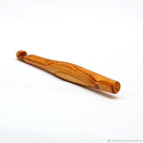 Деревянный крючок для вязания из древесины вишни 13 мм. K58
