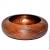 Текстурированная чаша (ваза) из натурального дерева сосна 145 мм.V12