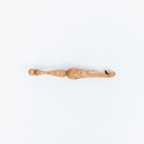 Деревянный крючок для вязания из древесины вишни 14 мм. K224