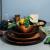 Набор деревянных тарелок + блюдо из древесины Сибирского Кедра. TN47