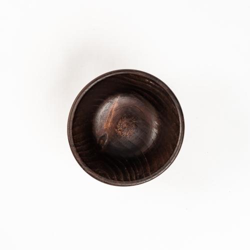 Деревянная Глубокая тарелка, чаша из сибирского кедра 100 мм. T183