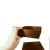 Набор деревянных квадратных тарелок-конфетниц из древесины сибирского кедра 3 шт. TN20
