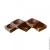 Набор деревянных квадратных тарелок-конфетниц из древесины сибирского кедра 5 шт. TN21