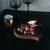 Деревянная менажница из кедра для подачи блюд и закусок с гравировкой "Тепло внутри, сказочно снаружи". MG36