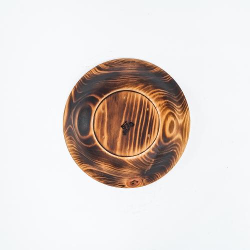Деревянная глубокая тарелка из сибирского кедра серии "Аристократ" 190 мм T142