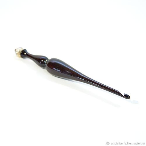 Деревянный крючок для вязания из древесины кедра 5 мм. K95