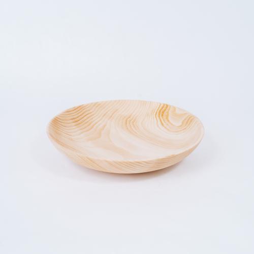 Деревянная тарелка (блюдо) из сибирского кедра T104