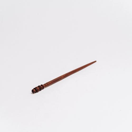 Деревянная заколка-шпилька из красного дерева (махагон) H21