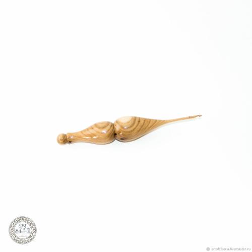 Крючок для вязания 2,5 mm Натуральное дерево Сибирский Вяз #K1