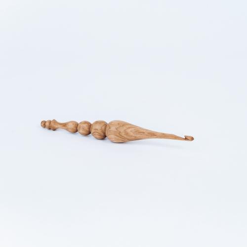 Деревянный крючок для вязания из древесины дуба 5 мм. K198