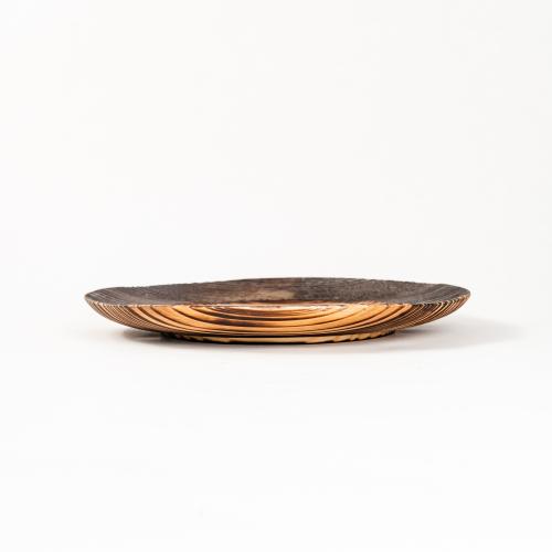 Деревянная плоская тарелка из сибирского кедра 195 мм. T200