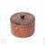 Текстурированная деревянная кубышка (бочонок) с крышкой из сосны K45