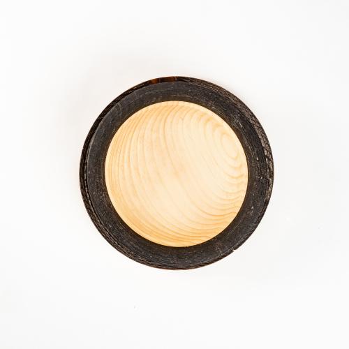 Набор деревянных тарелок из дерева  сибирский кедр - 2 шт. TN78