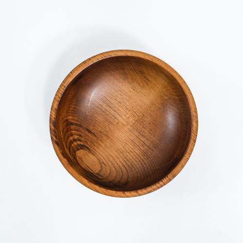 Деревянная глубокая тарелка из сибирского кедра 190 мм. T157