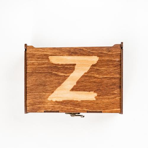 Подарочный деревянный короб для рюмок (стопок). PK48