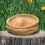 Набор деревянных тарелок из древесины кедра.  2 шт. 22см. TN1