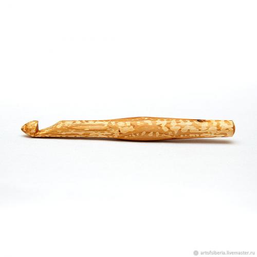 Деревянный крючок для вязания из древесины вишни 14 мм. K59