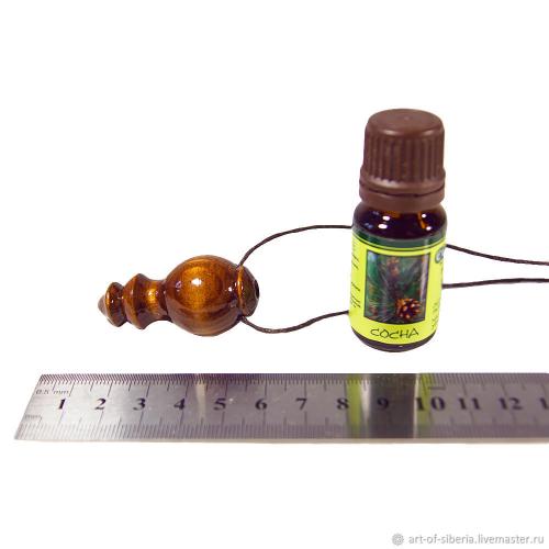 Аромапара - эфирное масло сосны и кулон из древесины сосны. NK12