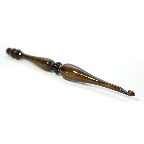 Деревянный крючок для вязания из древесины кедра 6 мм. K101