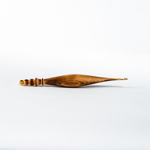 Деревянный крючок для вязания 3,5 мм. из кедра K271