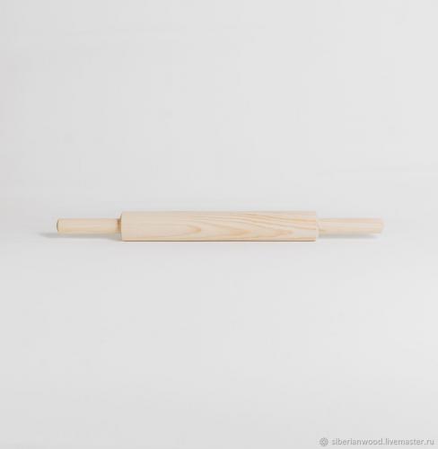Деревянная скалка для раскатывания теста из сибирского кедра 50х4,5 см. RP6