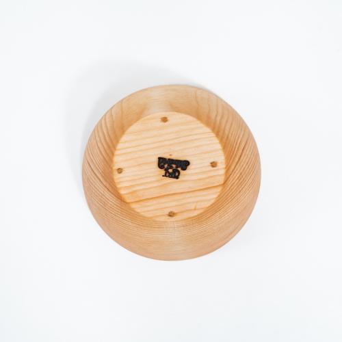 Деревянная глубокая тарелка из сибирского кедра (детский набор) 130 мм T150