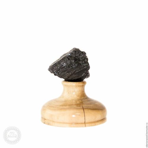 Сувенир Уголь на подставке из натурального дерева сибирский вяз #U2