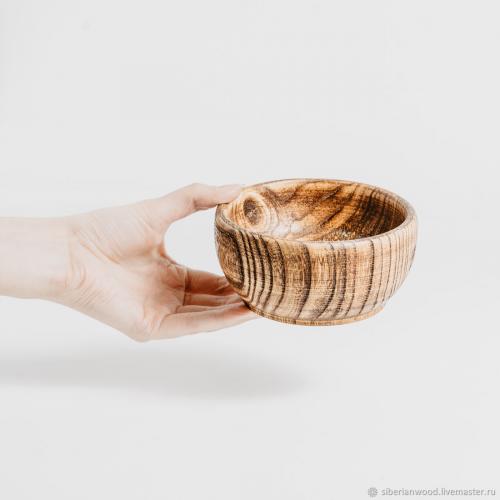 Деревянная тарелка (чаша) из дерева вяз 125 мм. T49