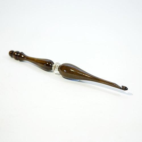 Деревянный крючок для вязания из древесины кедра 5 мм. K102