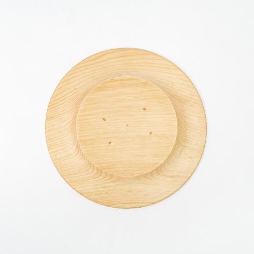 Деревянная плоская тарелка из сибирского кедра 205 мм T169