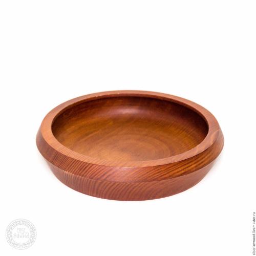 Деревянная тарелка из древесины кедра 225 мм. T28
