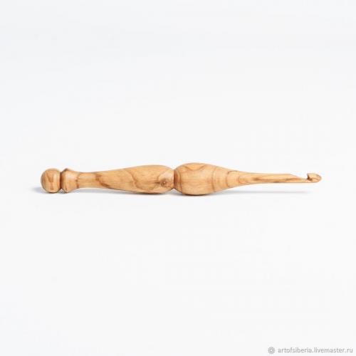 Деревянный крючок для вязания из древесины вишня 6 мм. K76