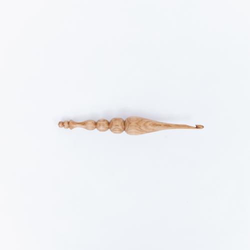 Деревянный крючок для вязания из древесины дуба 5 мм. K198