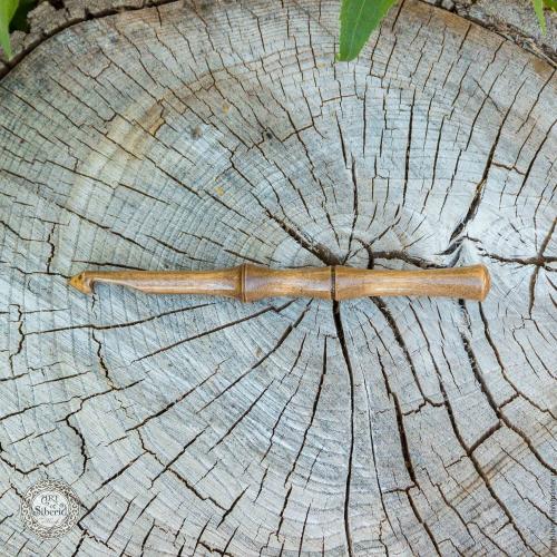 Деревянный крючок для вязания из древесины березы 8 мм. K12