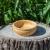 Текстурированная чаша (тарелка)  из дерева сибирская сосна 145 мм. T15