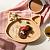 Менажница деревянная из сибирского кедра для подачи блюд и закусок с гравировкой "ЖИЗНЬ ПРЕКРАСНА". MG122