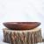 Деревянная тарелка -блюдо из древесины сибирского кедра 29 см. см. T20
