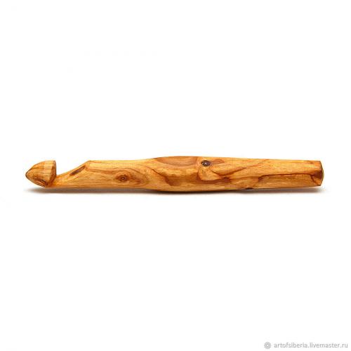 Деревянный крючок для вязания из древесины вишни 18 мм. K63