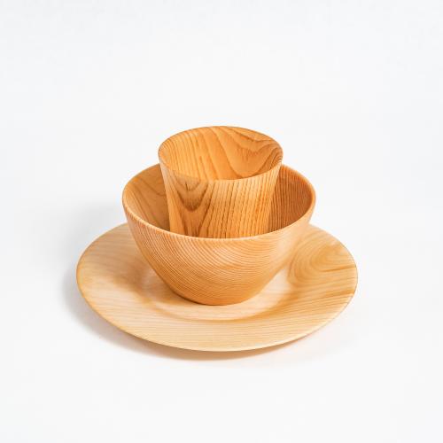 Набор деревянной детской посуды из сибирского кедра TN61
