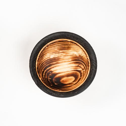 Деревянная Глубокая тарелка, чаша из сибирского кедра 180 мм. T195