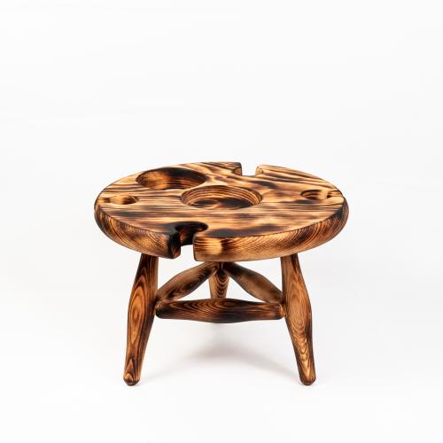 Винный столик из древесины ведра VN7