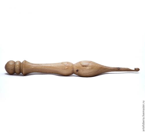 Крючок для вязания 4,5мм Натуральное дерево Вяз деревянный крючок #K19