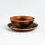 Набор деревянных тарелок серии "Лотос" из сибирского кедра 2 штуки TN54