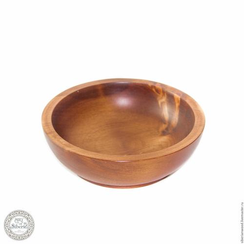 Набор деревянных кедровых тарелок из древесины кедра 3шт - 14,5 см. TN6